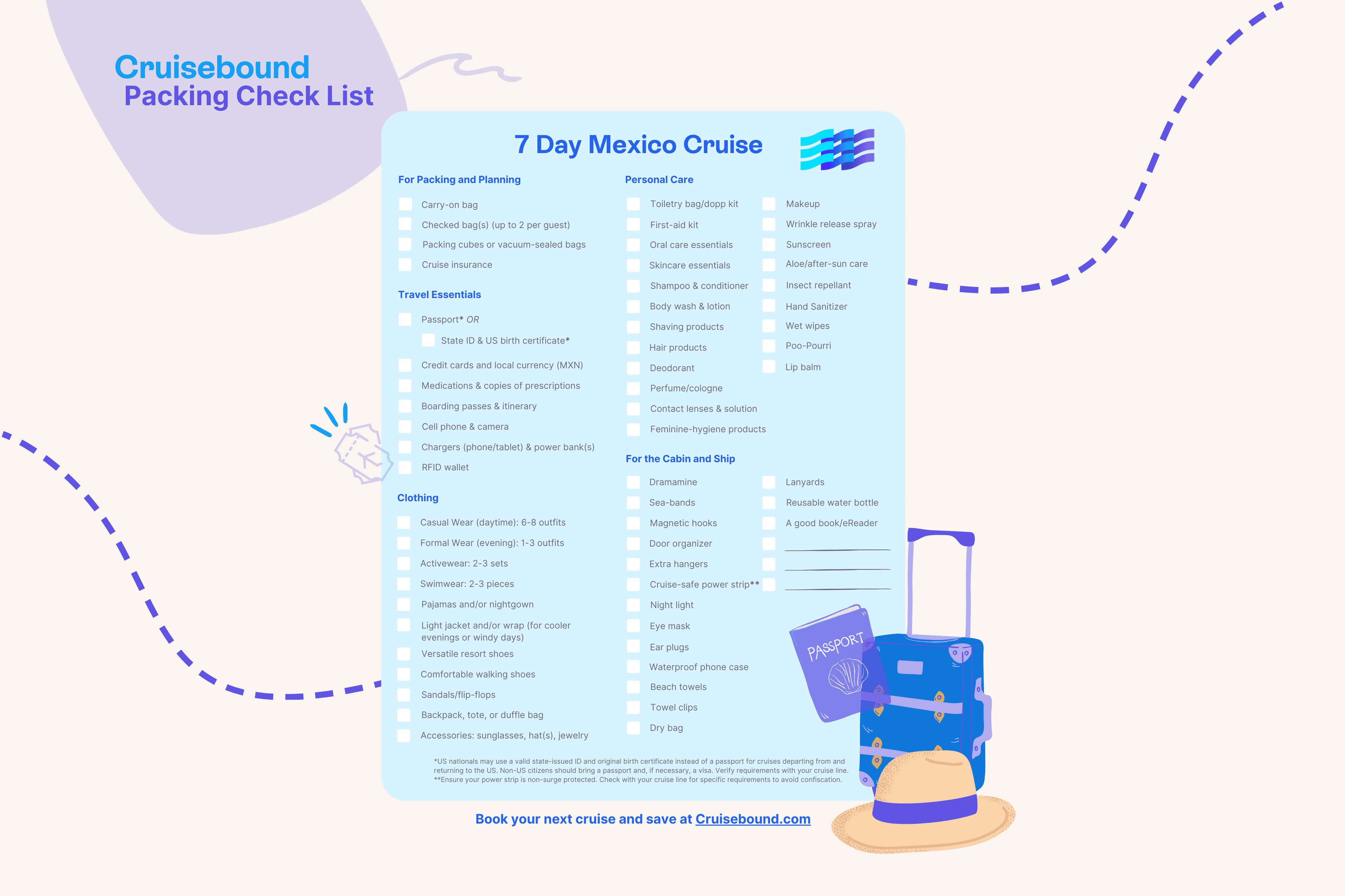 What To Pack for a 7 day Cruise to Mexico