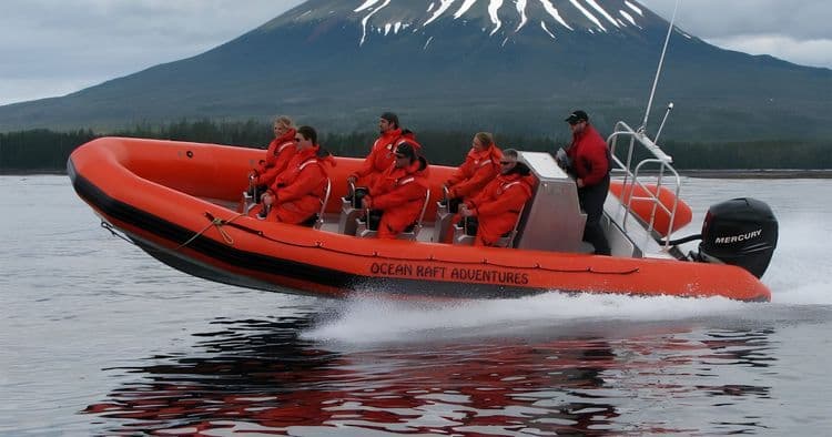 Volcano Coast Exploration By Ocean Raft