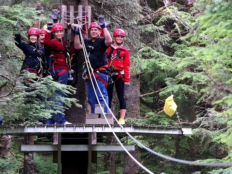 Alpine Zip-Line Adventure & Axe Throwing