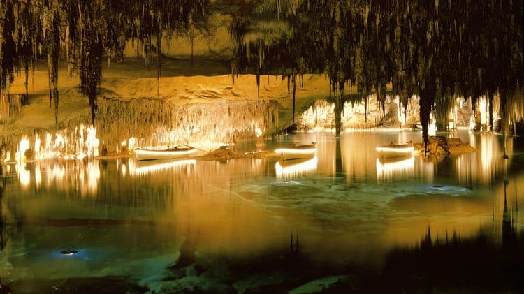 Sunrise Over Stalactites