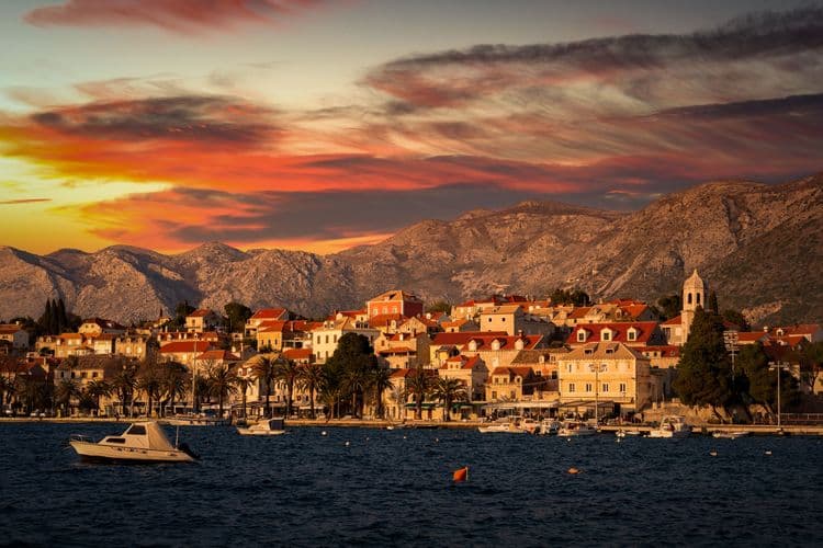 Sunset in charming Cavtat