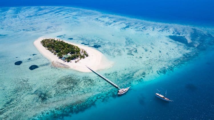 Tivua Island Under Sail